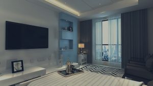 TV hall interior designing